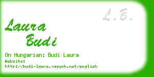 laura budi business card